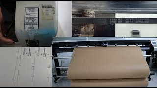 Technic fixing or maintenance line plotter such as Lectra, Gerber, Sinajet