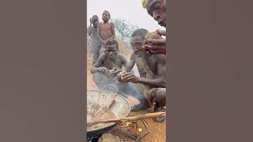 Lunch time with Hadza tribe in the bush