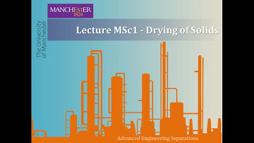 Lecture MSc1 - Drying of Solids