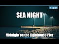 Standing on a Lighthouse Pier at Midnight #Shorts