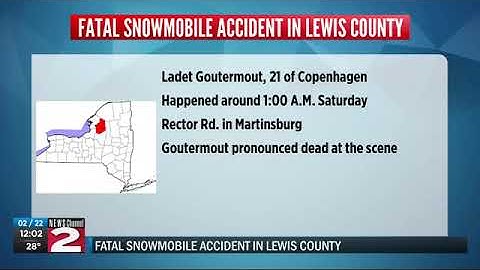 Fatal snowmobile accident in Lewis County