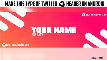 HOW TO MAKE AN AWESOME TWITTER HEADER ON ANDROID (PS TOUCH)