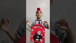 My Magic School Bag #poem #recitation #school #bag #cutebaby #shorts