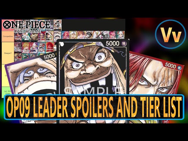 One Piece TCG: Going Over All OP-09 Leader Spoilers Along with a Tier List Prediction for OP08/OP09 - YouTube One Piece TCG: Going Over All OP-09 Leader Spoilers Along with a Tier List Prediction for OP08/OP09 - YouTube