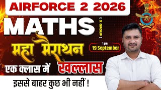 Airforce 2 2026 Maths X Group Maha Marathon By Kapil Sir | Airforce 2026 X Group Classes #airforce