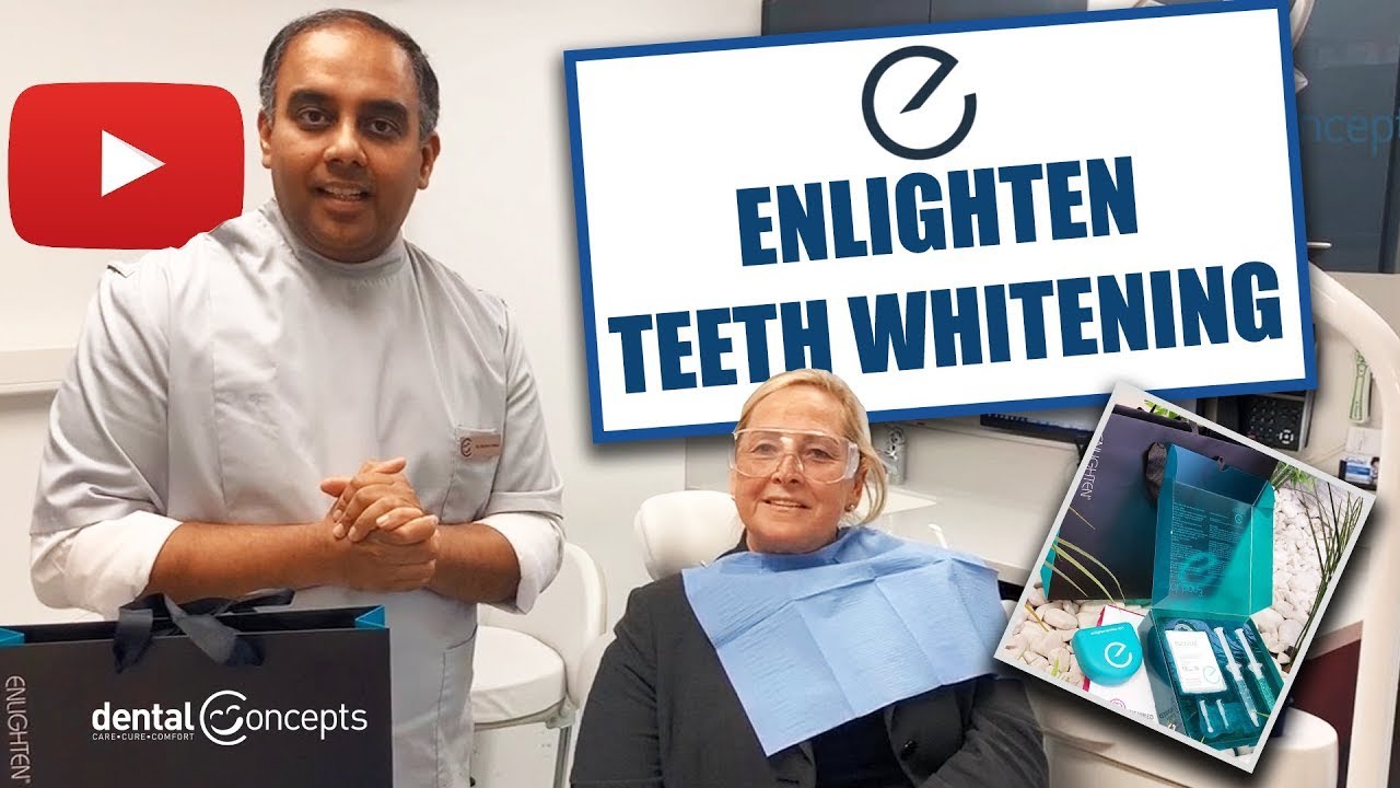 Andover Teeth Whitening Dentist Demonstrates Premium Enlighten Bleaching Treatment, Dental Concepts