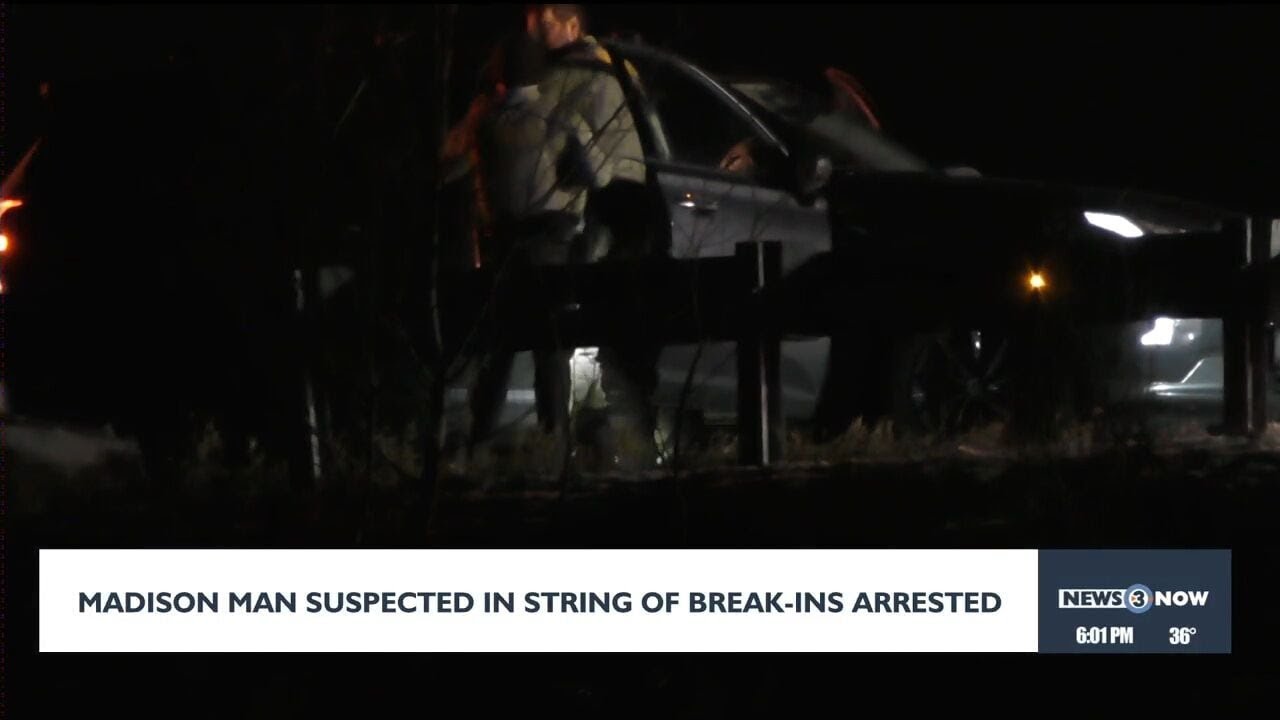 Madison man accused in string of break-ins arrested - YouTube