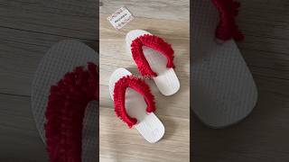 Turned my flip-flops into warm indoor slippers #diy #how #shorts #makeover #flipflops #fashion