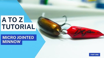 A to Z Lure making Tutorial| Micro Deep Diver Balsa wood Jointed Minnow| Part one