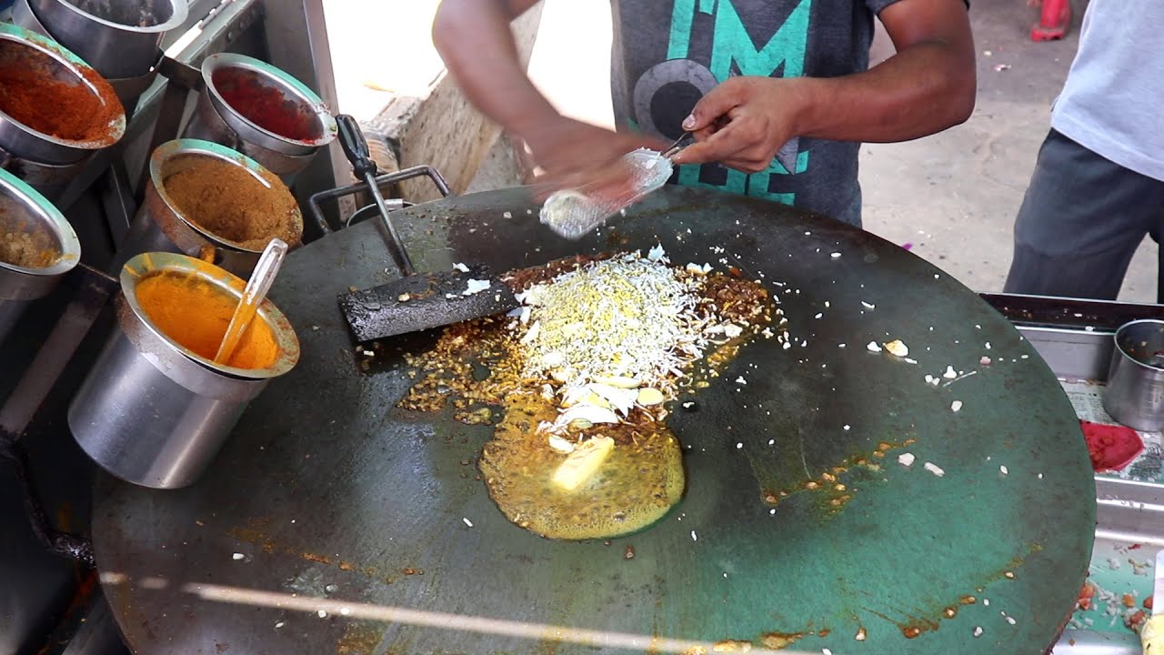 Hardworking Young Man Making Two Layer Egg Dish | Egg Street Food | Indian Street Food | Street Food Fantasy