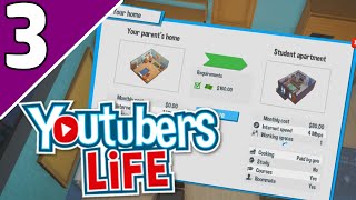 Let's Play YouTubers Life Ep 3 | NEW HOME! (YouTubers Life Game Gameplay)