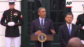 Obama cites Boston in salute to wounded warriors