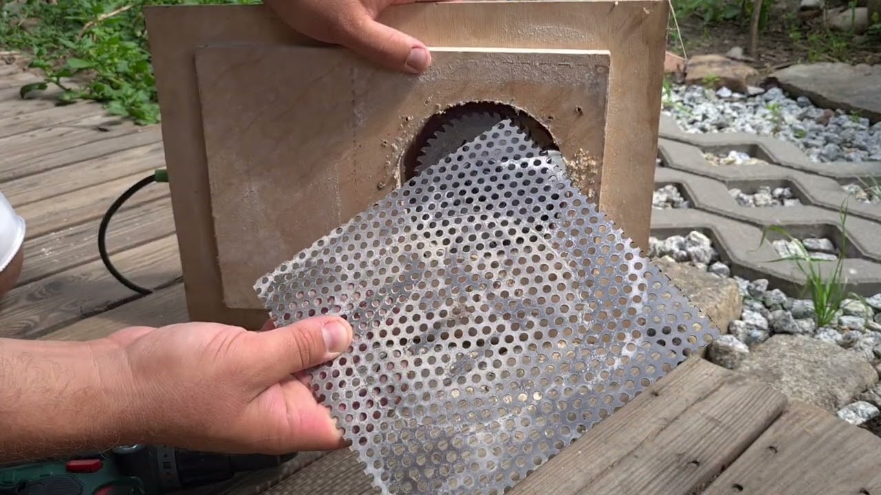 Śrutownik ze szlifierki..