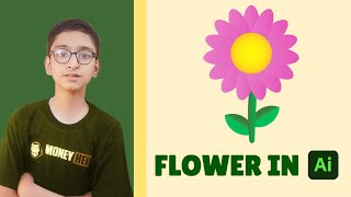 How to make realistic flowers in Illustrator - Hindi/Urdu #photoshop #illustrator