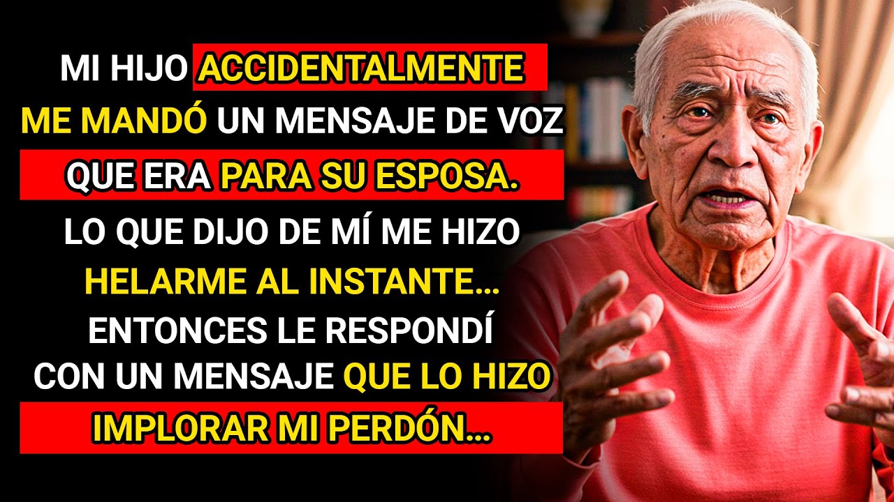 MI HIJO ME MANDÓ UN AUDIO POR ERROR… LO QUE DIJO DE MÍ ME HIZO HELAR LA SANGRE… Y ASÍ LE RESPONDÍ…