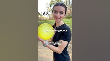 Predict your shot distance, win $1,000 🤯 #discgolf