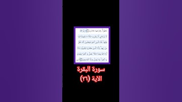 الآية ٢٦ سورة البقرة الزين محمد احمد بروايه حفص عن عاصم تلاوة خاشعة ومؤثرة