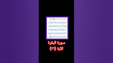 الآية ٢٦ سورة البقرة الزين محمد احمد بروايه حفص عن عاصم تلاوة خاشعة ومؤثرة 