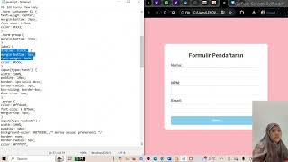 VALIDASI FORMULIR DENGAN JAVASCRIPT DAN CSS