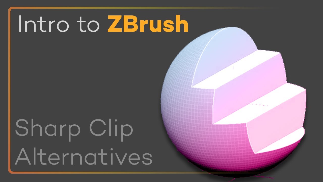 Intro to ZBrush 024 - Methods to get a sharp clip result, including ...