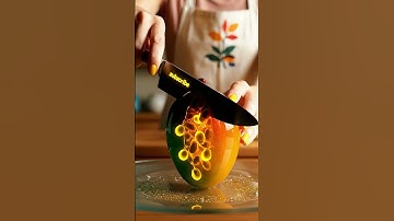 ✨🍑🥝 Hyperrealistic Glass Peach with Kiwi Core 💎✨Crystal Cutting✨