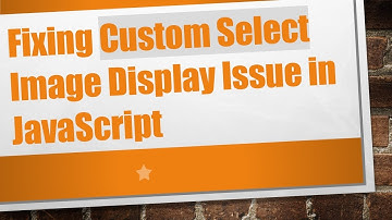 Fixing Custom Select Image Display Issue in JavaScript