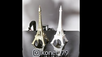 Eiffel Tower | Timelapse with cheap 3D Printer (with CURA)