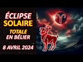 Lclipse solaire totale  nouvelle lune en blier du 8 avril 2024 aux lumires de lastrologie