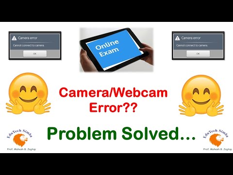 Online Exam- Camera or Webcam Error Issue Solved.....