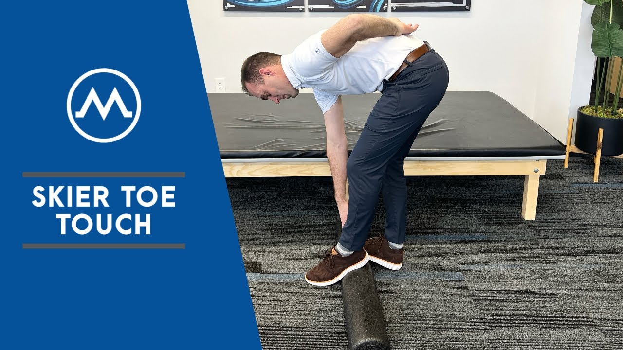 Skier toe touch YouTube