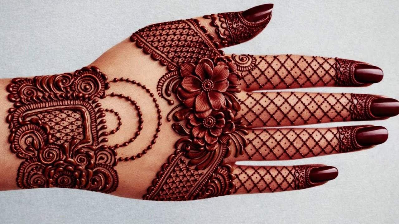 Very Beautiful Simple Back Hand Mehndi Design||Bridal Back Hand Mehndi Design ||New Mehndi Design||