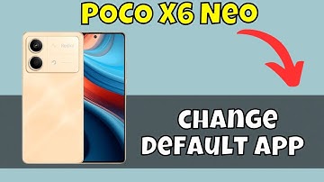 POCO X6 Neo default app settings | How to change default app POCO X6 Neo