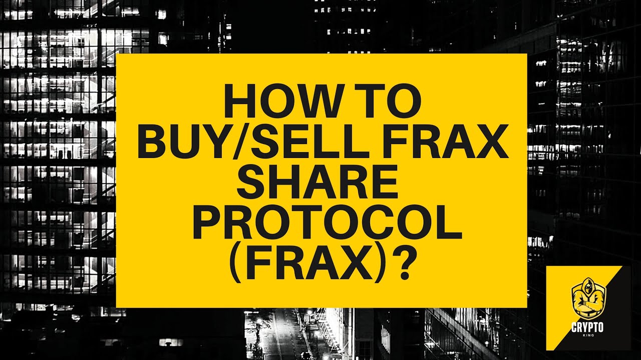 How to buy/sell Frax Share Protocol (FRAX)? Crypto Beginners Guide - $FRAX explained