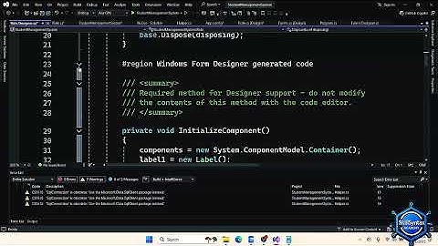 Part 2 Student Management System Project in WinForms using C# & ADO.NET | Complete Tutorial