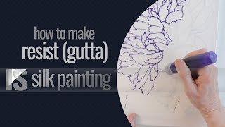 How to make Resist (gutta) and to color it