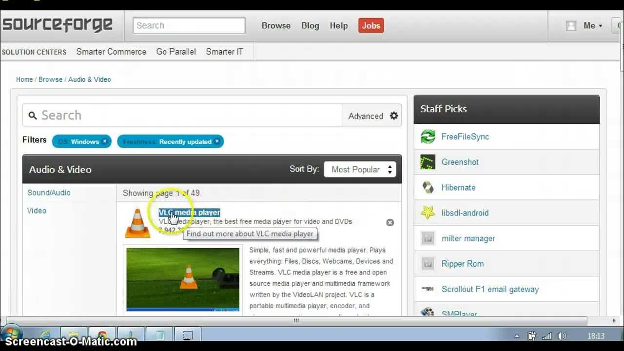 Introduction to sourceforge free software to download youtube
