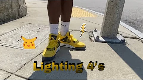 (Gifted) Unboxing Air Jordan 4 "Lighting" +(OnFoot)