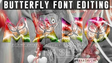 Glass Font Editing 2021 | New Stylish Multi Color Glass Font DP Editing | PS Touch name dp editing
