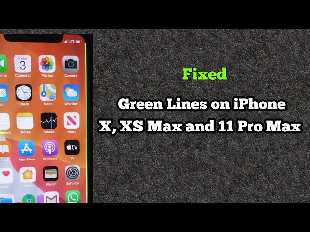 How To Fix Green Lines On Iphone X Xr Xs Xs Max And 11 11 Pro 11 Pro Max After Ios 13 13 3 Youtube