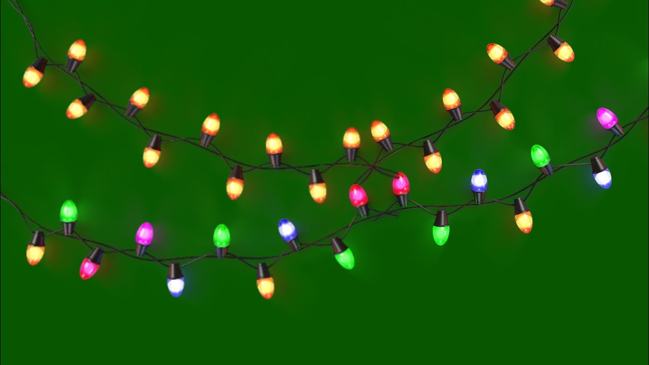 celebration lights green screen | animated string lights green screen | green screen lights effects
