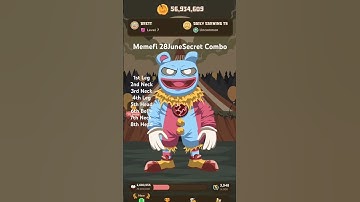 Memefi daily secret combo 4,000,000 coins #memefi #memeficoin  #secretcombo #today #june28
