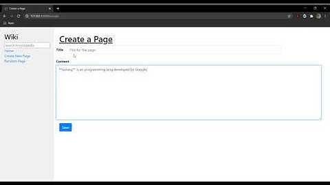 Wikipedia like website built using Django