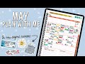 PLAN WITH ME! | May 2021 iPad Digital Planner Setup in Goodnotes 5 + NEW Digital Stickers