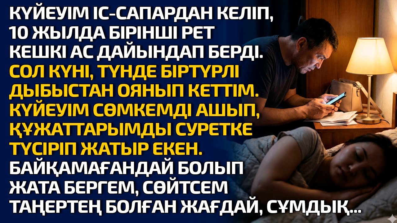 КҮЙЕУІМ ІС-САПАРДАН КЕЛІП 10 ЖЫЛДА БІРІНШІ РЕТ КЕШКІ АС ДАЙЫНДАП БЕРДІ. БІРАҚ ТҮН ІШІ БІРТҮРЛІ ДЫБЫС