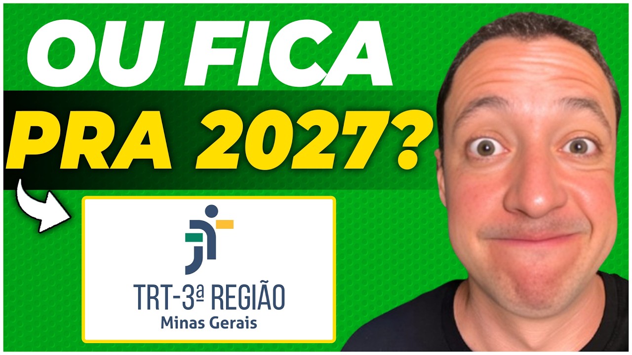 Concurso TRT MG: vai mesmo sair um NOVO EDITAL em 2026?