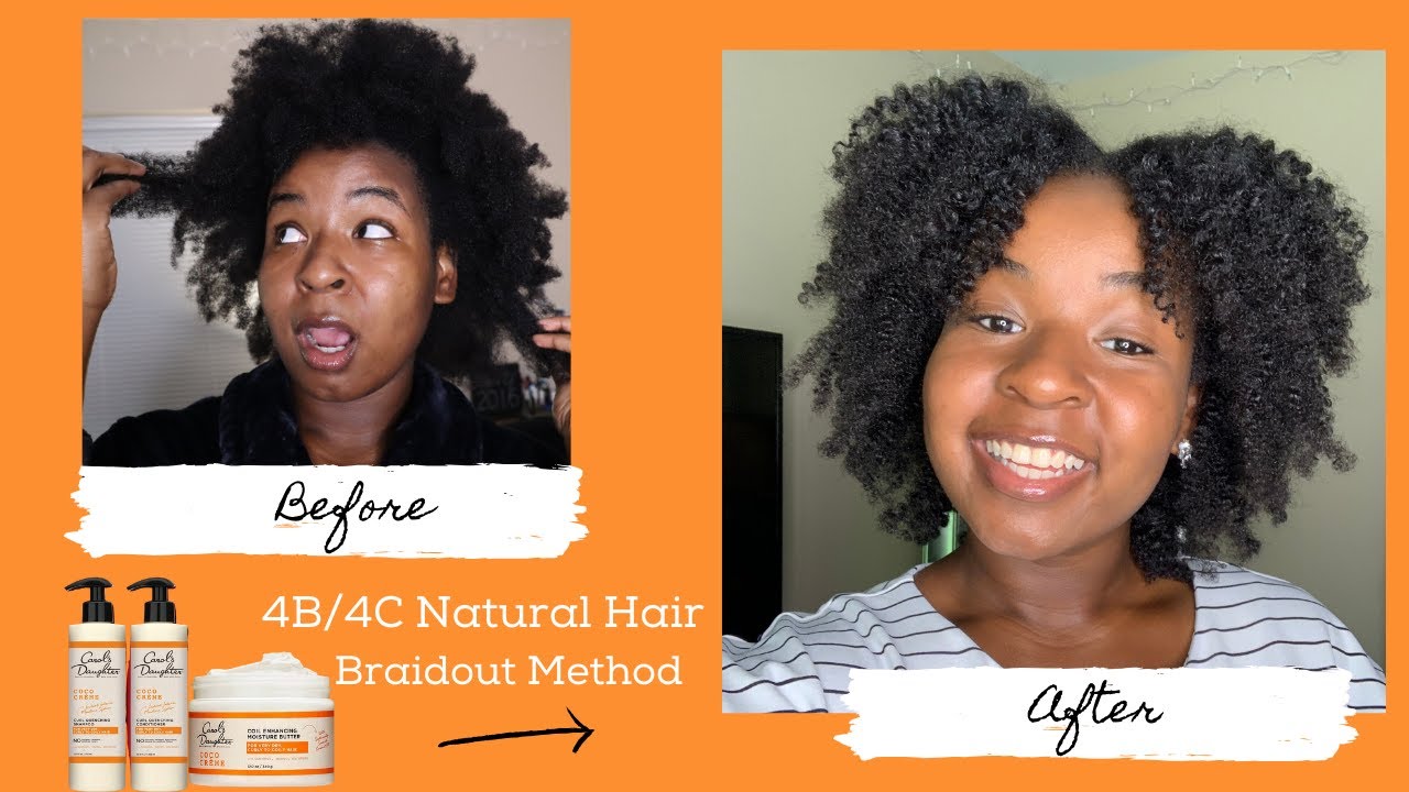 4B/4C BRAIDOUT USING CAROL'S DAUGHTER COCO CREME CURL ENHANCING BUTTER