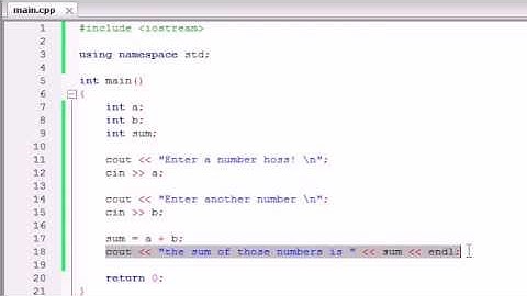 Buckys C++ Programming Tutorials - 5 - Creating a Basic Calculator