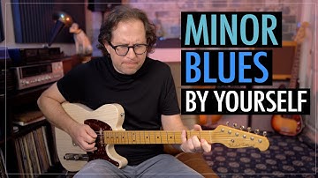 Minor Blues Jam - By Yourself on Guitar - Blues Guitar Tutorial - EP427