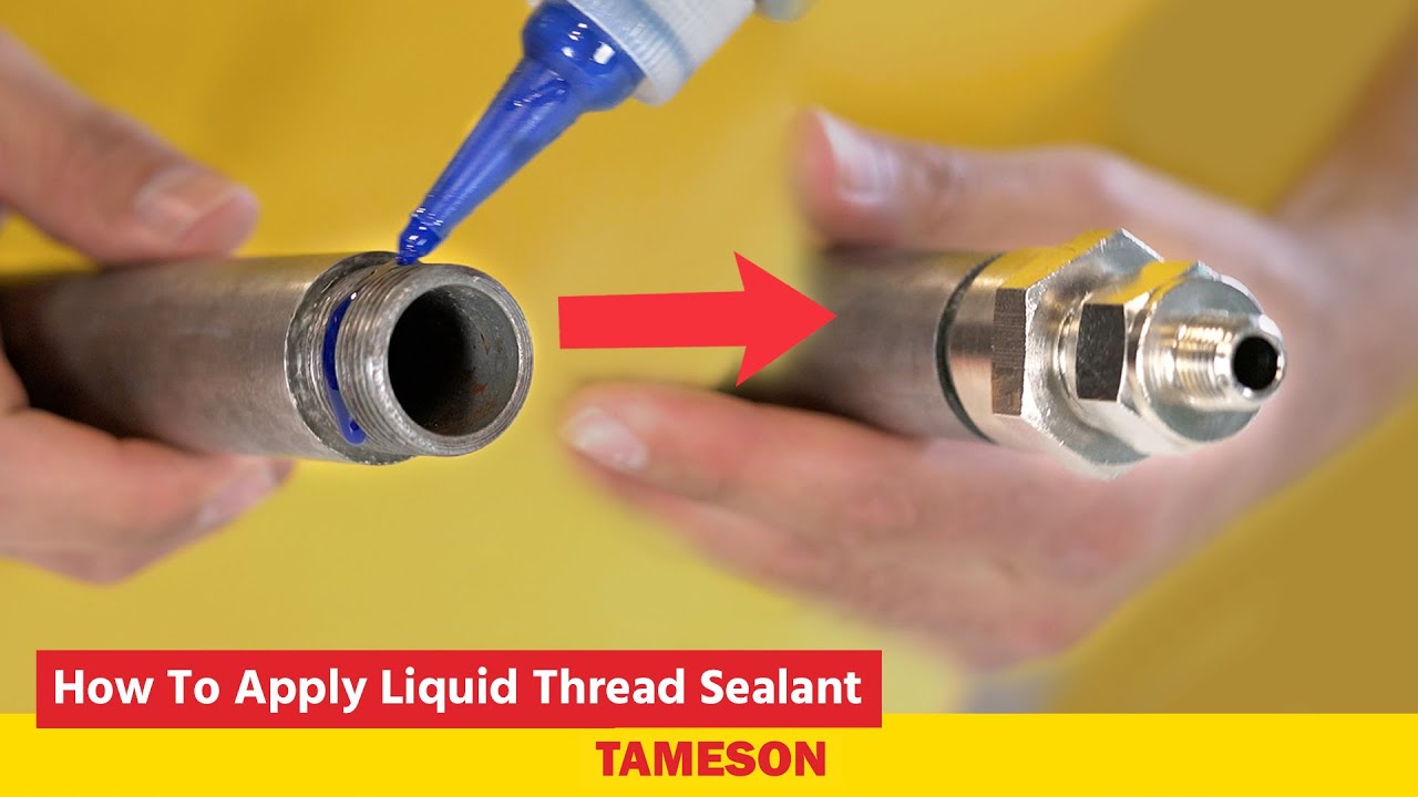 How To Apply Liquid Thread Sealant To Prevent Leakage In Pipe