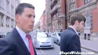 Cameraman Trips Up During Interview